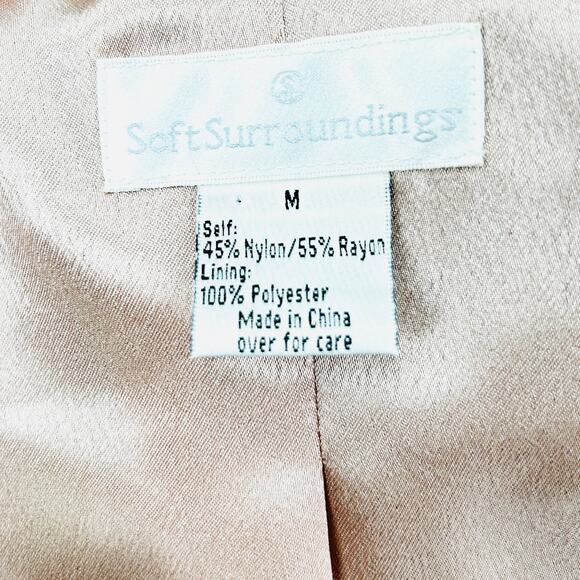 Vintage Y2K Soft Surroundings Sage Multi Embroidered Paisley Coat - Picture 7 of 8